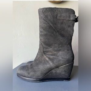 EILEEN FISHER GLAD Sheerling Nubuck Boots ~ Size 6